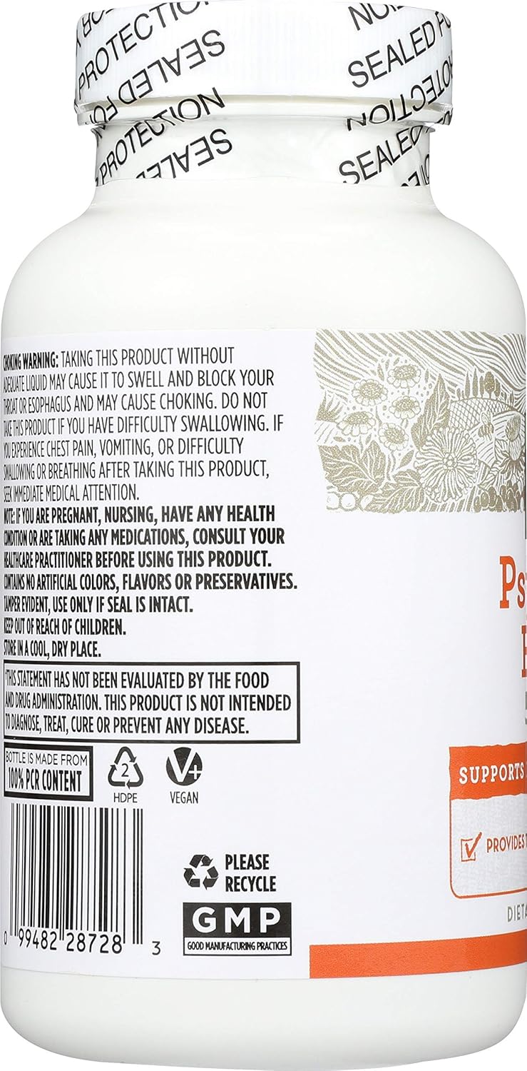 365 Everyday Value, cáscaras de psyllium 500 mg, 180 unidades (el embalaje puede variar)