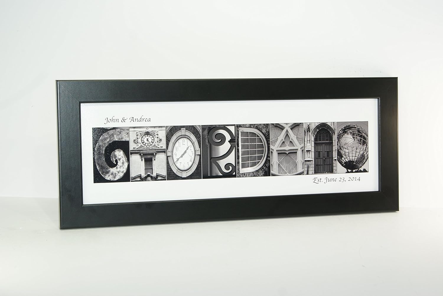 Creative Letter Art Letras personalizadas con temática de la naturaleza para regalo personalizado, boda, graduación, aniversario, nombre de bebé o