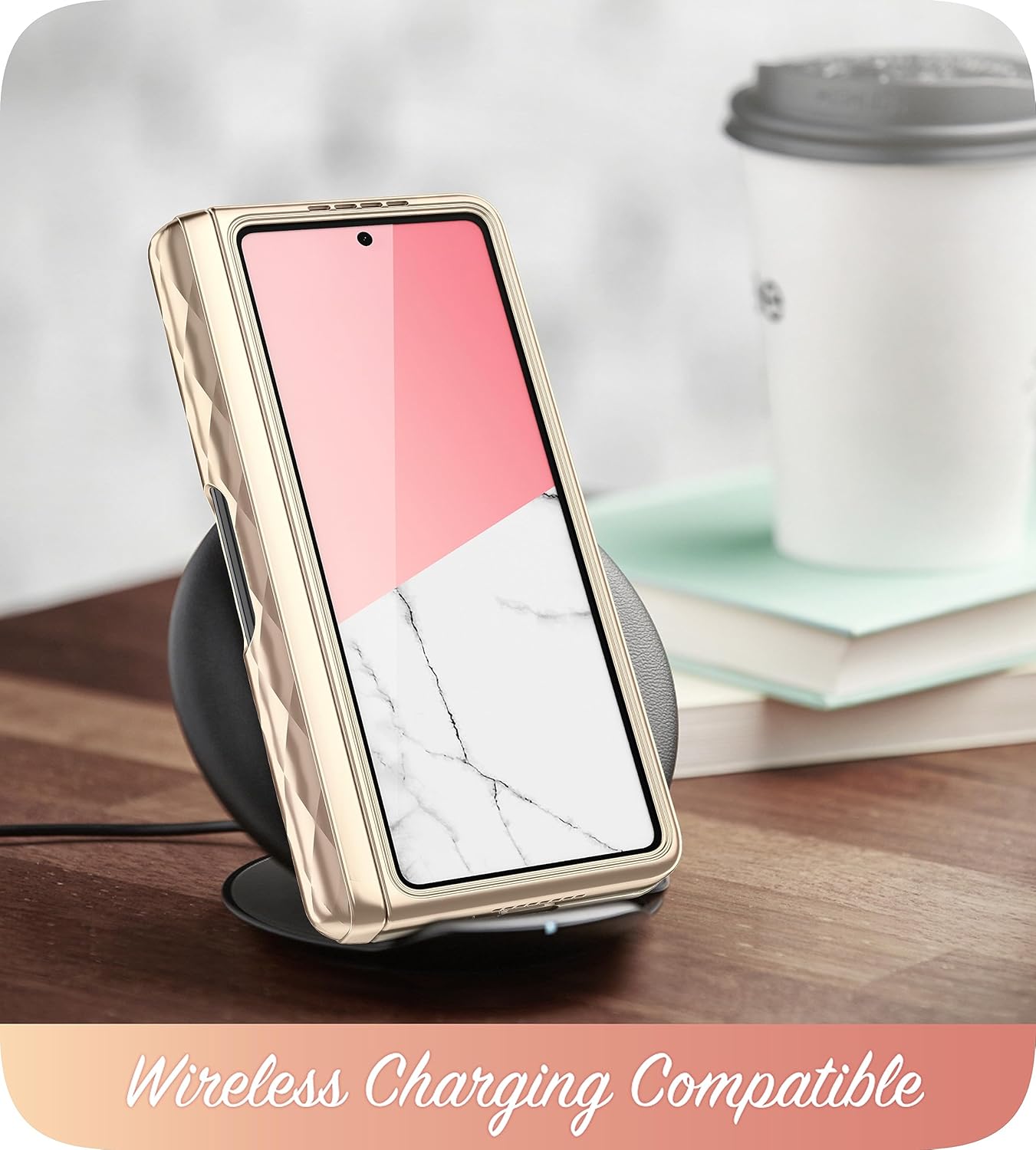 i-Blason Cosmo – Funda para Samsung Galaxy Z Fold 5 con soporte para bolígrafo, protector de pantalla integrado, protección de bisagra, 3 fundas de
