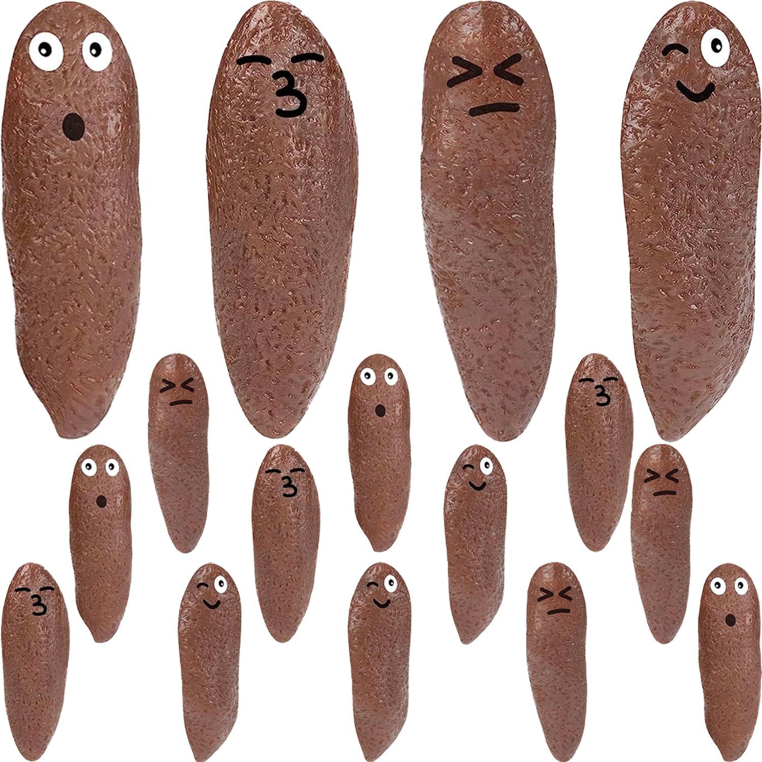 Jishi Poop Finger Slingshot – Paquete de 12 juguetes de goma voladora a granel, regalos de fiesta novedosos tontos, regalos divertidos para niños,