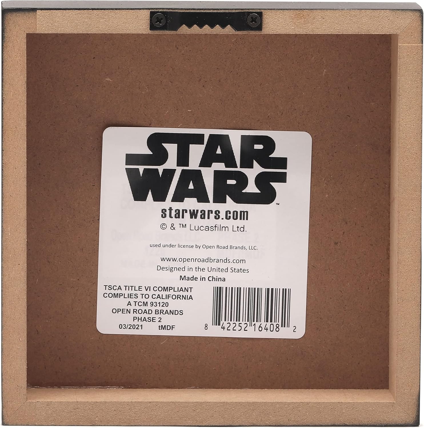 Disney Star Wars The Mandalorian Baby Yoda Bloque de madera decorativo  Colgar o exhibir en un estante o escritorio  Más fuerte de lo que piensas