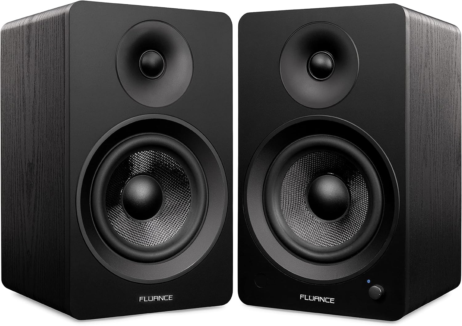 Fluance RT80 – Tocadiscos clásicos de vinilo de alta fidelidad con altavoces estéreo de 6.5 pulgadas, lápiz óptico de diamante, transmisión por