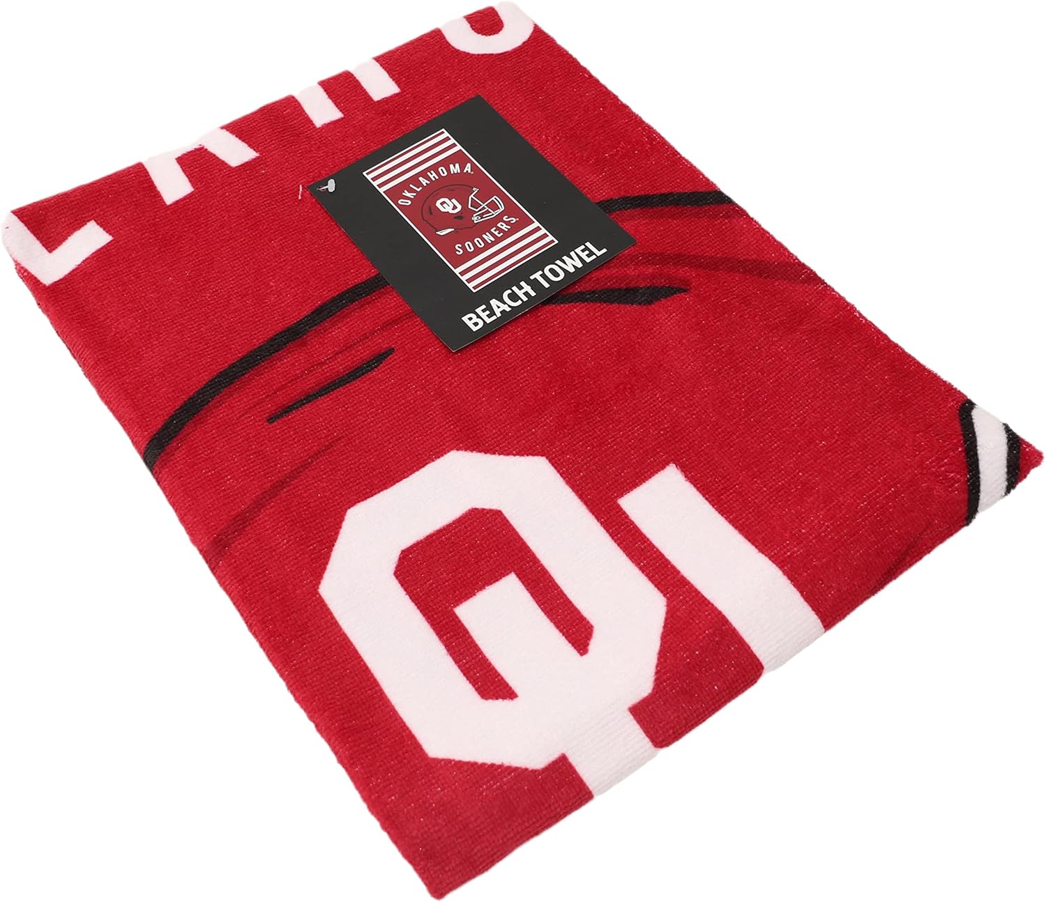 Northwest NCAA Stripes – Toalla de playa, 30 x 60 pulgadas, Oklahoma Sooners
