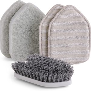 Paquete de recambio de cepillo de limpieza 3 en 1, 3 paquetes de repuesto multiusos para el cepillo de limpieza de ducha Moku Home (1 cepillo de Paquete de recambio de cepillo de limpieza 3 en 1, 3 paquetes de repuesto multiusos para el cepillo de limpieza de ducha Moku Home (1 cepillo de