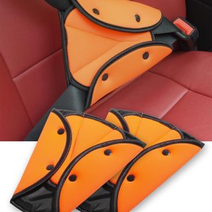 Paquete de 2 ajustadores de cinturón de seguridad para niños, almohadilla protectora de ajuste de cinturón de seguridad triangular, almohadillas de Paquete de 2 ajustadores de cinturón de seguridad para niños, almohadilla protectora de ajuste de cinturón de seguridad triangular, almohadillas de