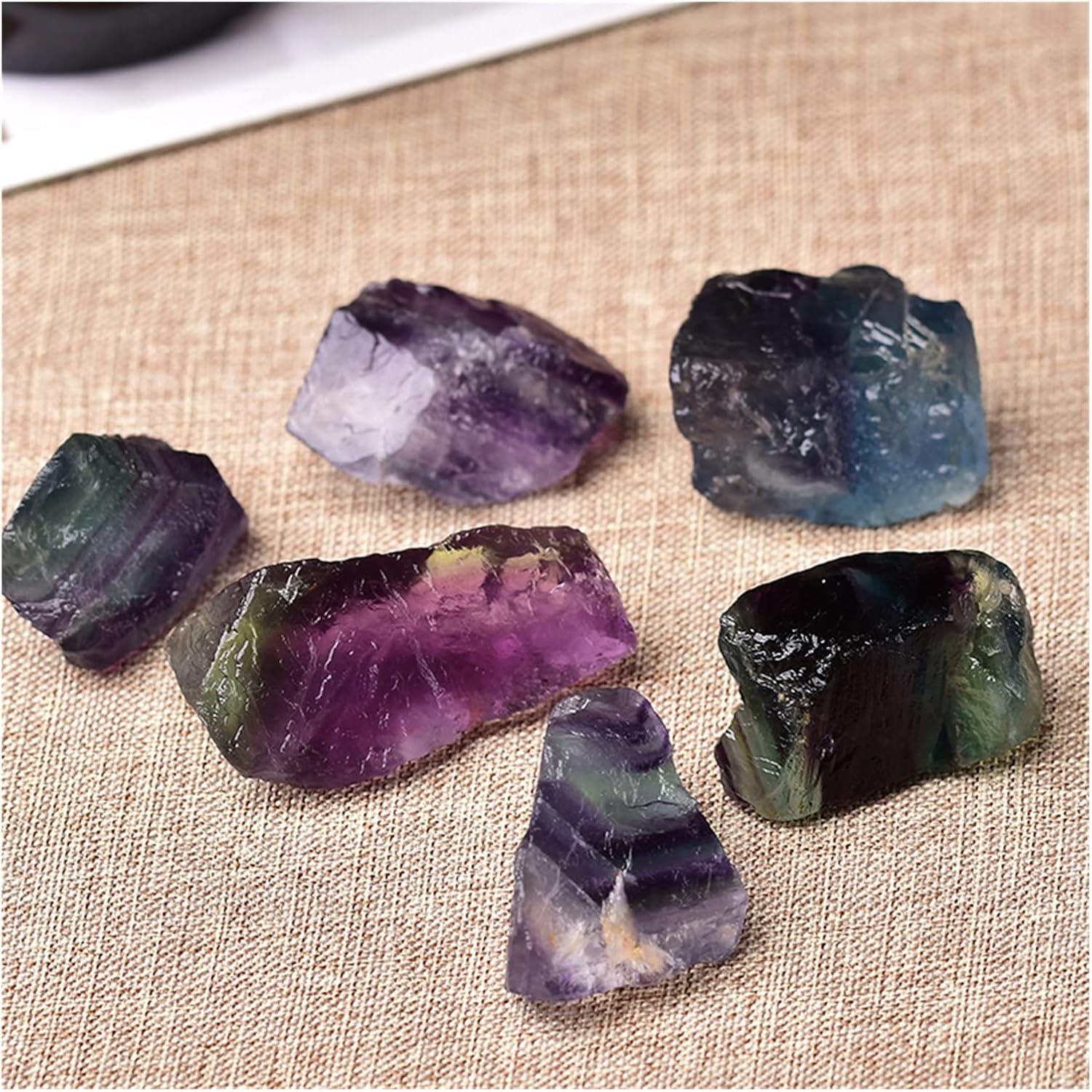 Feng Shui Decorar 1 pieza de amatista natural piedra irregular púrpura grava espécimen de cristal de cuarzo crudo accesorio de regalo decoración del