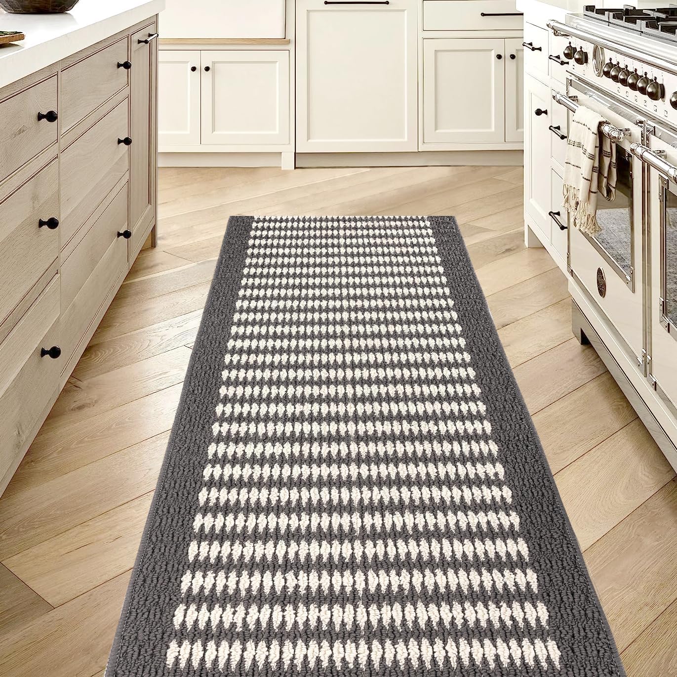 TIMO Alfombra de pasillo de 2 x 6 pies, lavable para pasillos, antideslizante, absorbente de agua, alfombra para pasillo, entrada, alfombra de