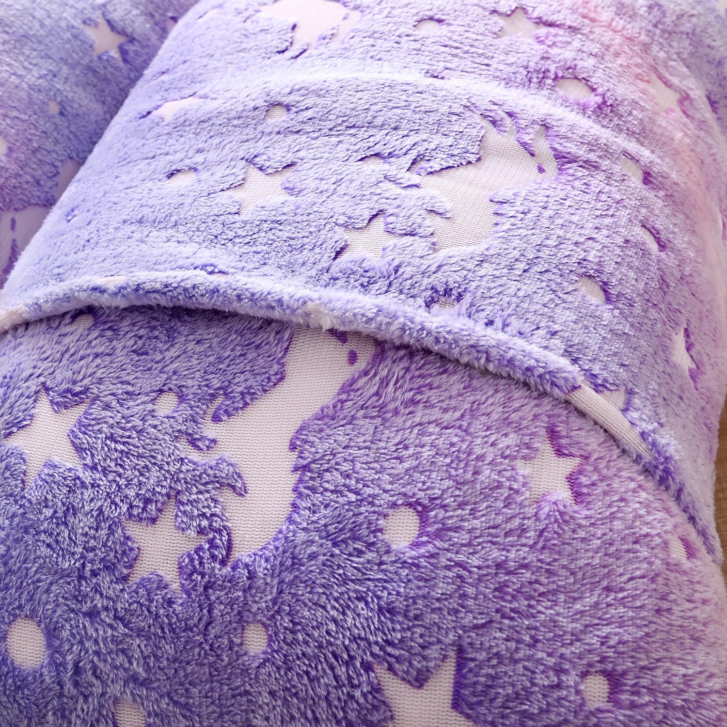 Mengersi Almohadas de terciopelo para suelo, de unicornio que brilla en la oscuridad, funda para tumbona para niños, niñas, niños, colchoneta para
