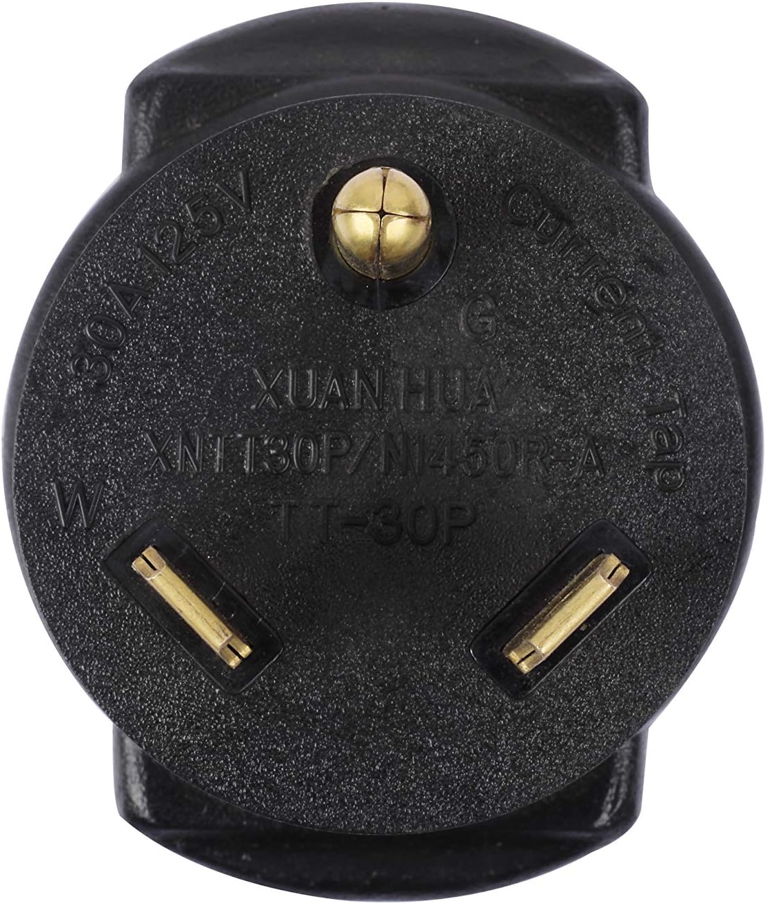 XUANHUA Adaptador NEMA RV TT-30P a 14-50R Adaptador de carga de receptáculo hembra Nema TT-30 macho de 30 amperios macho a adaptador hembra de 14-50