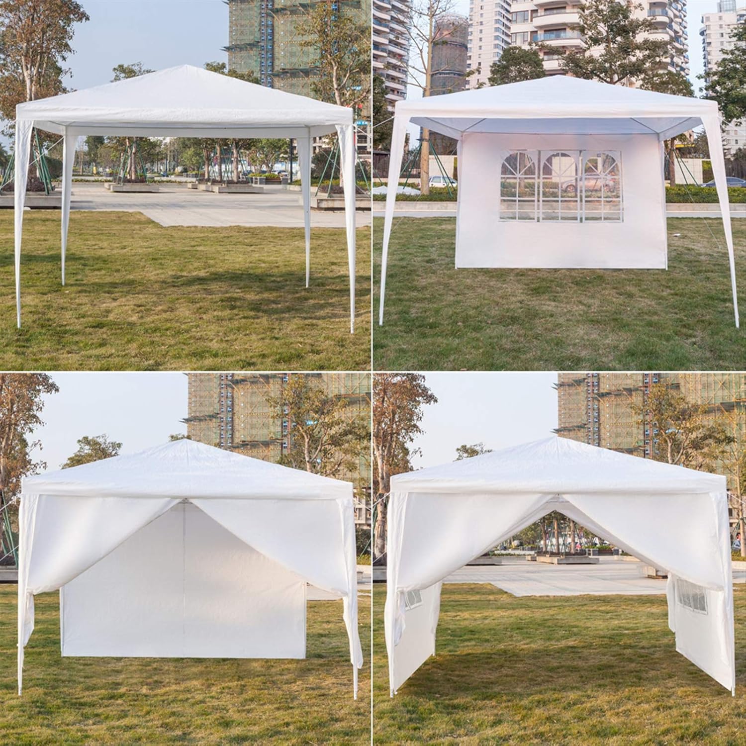 Carpa para exteriores, carpa de fiesta de boda, refugio de campamento, refugio instantáneo comercial, tienda de campaña impermeable con paredes