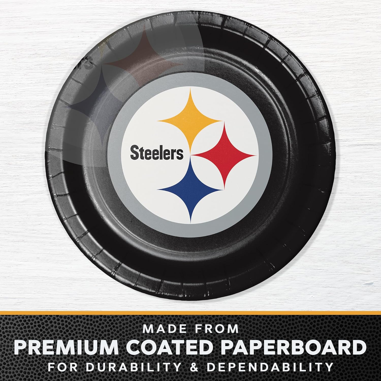 Pittsburgh Steelers – Platos de papel, 24 unidades