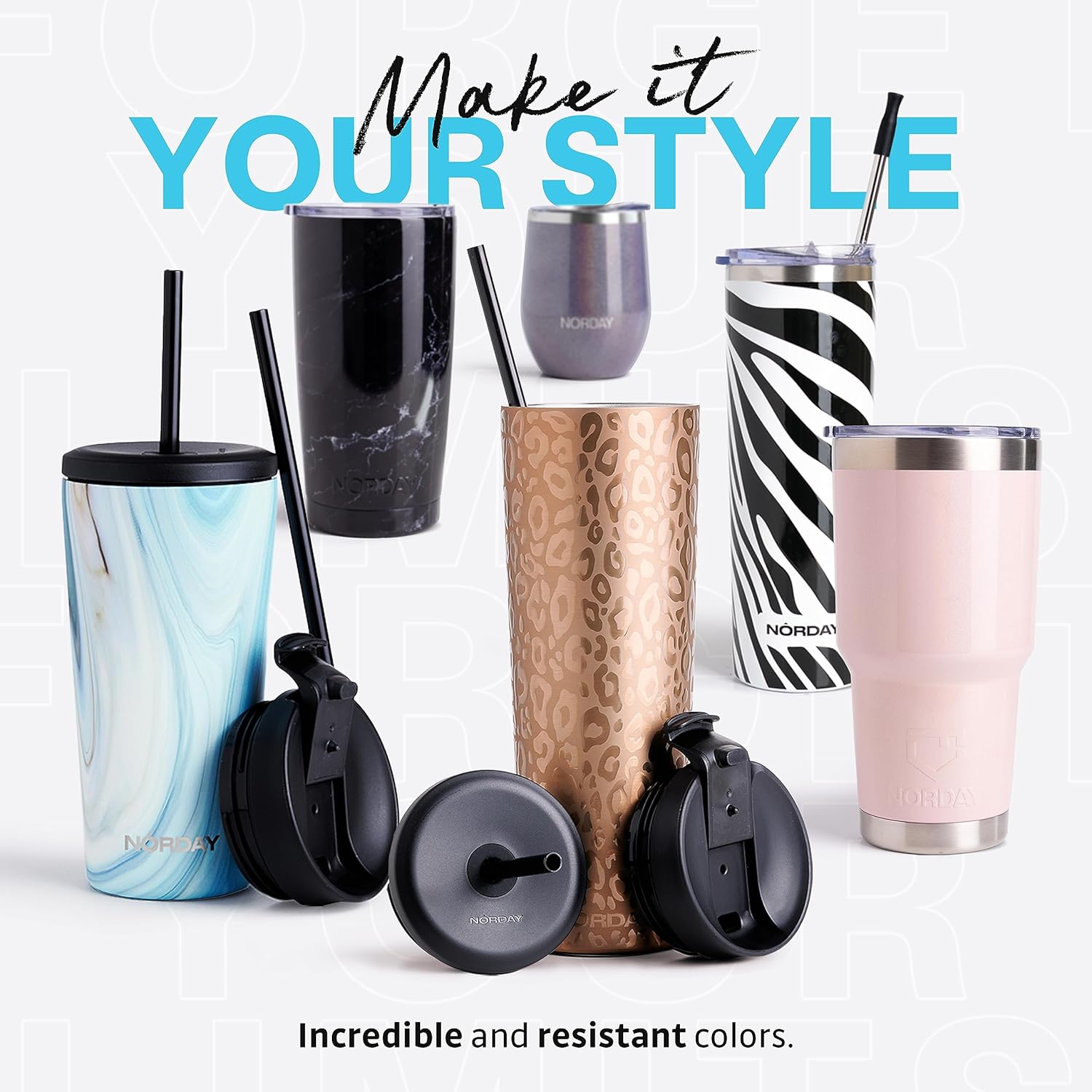 NORDAY Vaso con tapa, 30 onzas, con aislamiento acuático, vasos de acero inoxidable, doble pared aislada al vacío, taza de café de viaje para