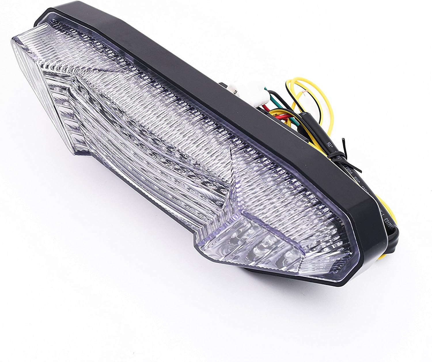 TP Motorcycle 2nd Generation LED Brake Tail Light Clear Lens with Integrated Turn Signal Fit For Yamaha 2017-2020 FZ-10,MT-10,2014-2016
