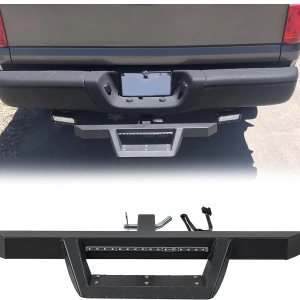 KUAFU Paso de enganche universal con luz de freno LED para receptor de remolque de camión de remolque de camión barra de paso de remolque protector KUAFU Paso de enganche universal con luz de freno LED para receptor de remolque de camión de remolque de camión barra de paso de remolque protector