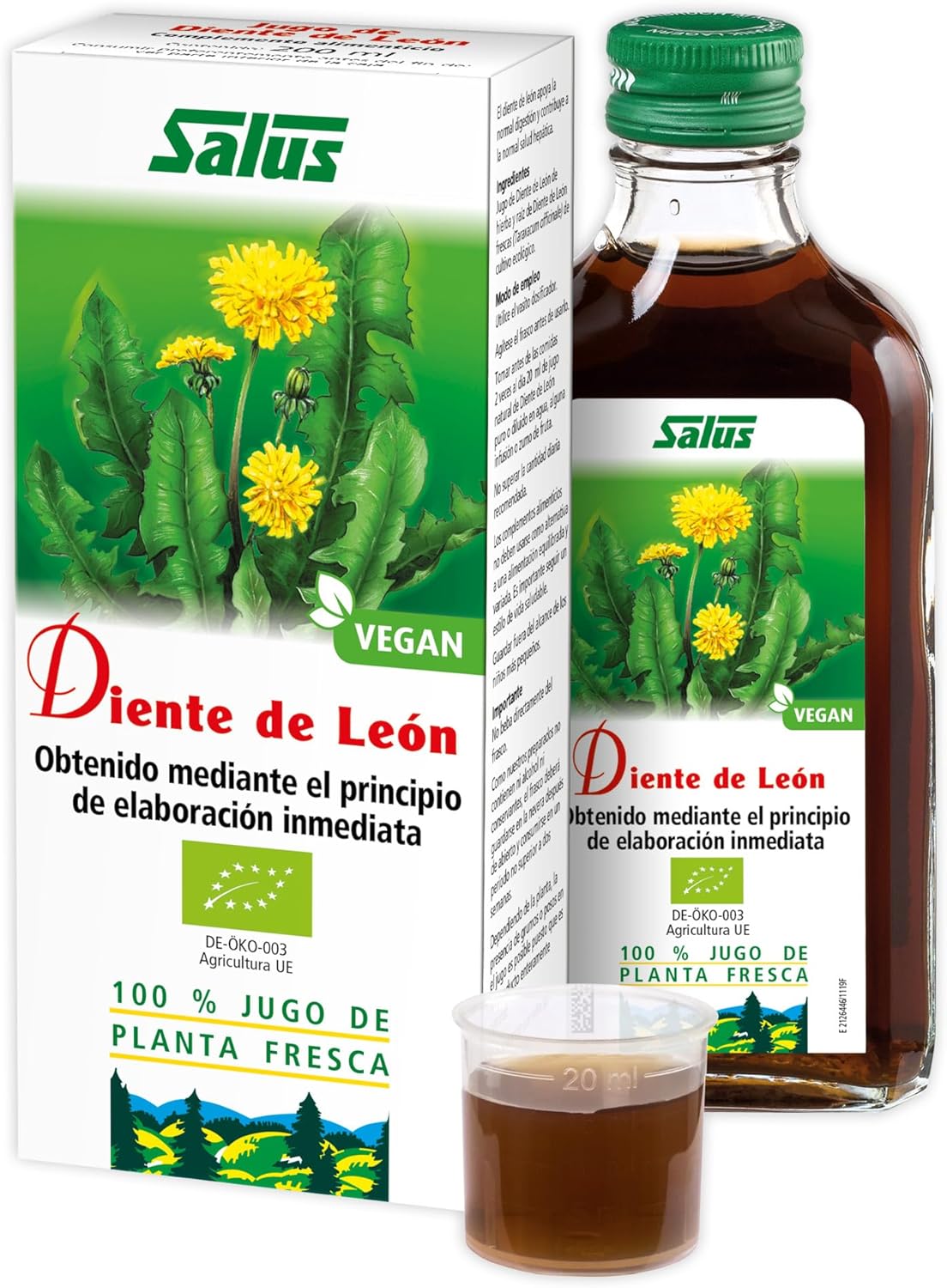 Jugo de planta de diente de león Salus 6.8 fl oz