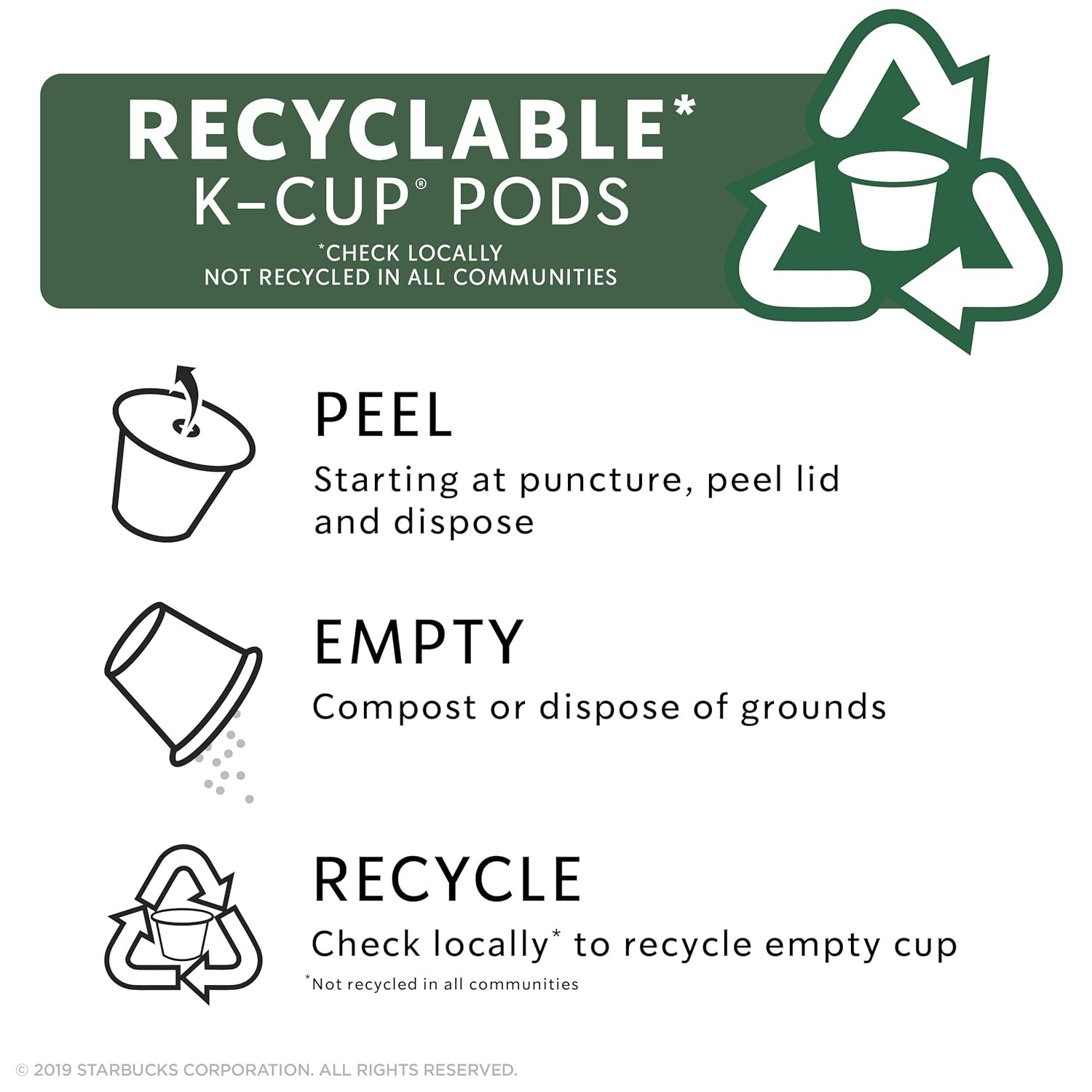 Starbucks K-Cups de café tostado oscuro con 2 veces más cafeína, cápsulas de café para cafeteras Keurig, 1 caja (10 cápsulas)