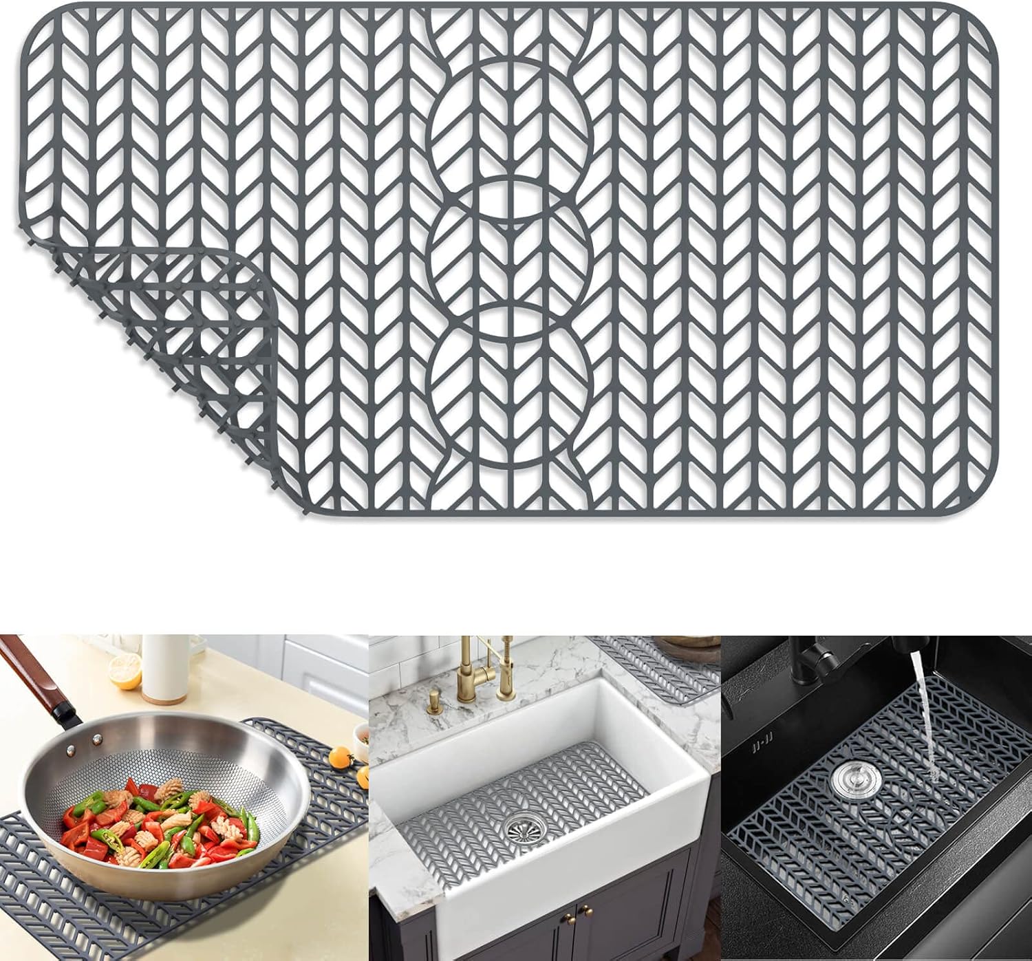 Protectores de fregadero para fregadero de cocina de 16 x 12 pulgadas, 18 x 12 pulgadas, 19 x 13 pulgadas, 24 x 12.5 pulgadas, 26 x 14 pulgadas, 28
