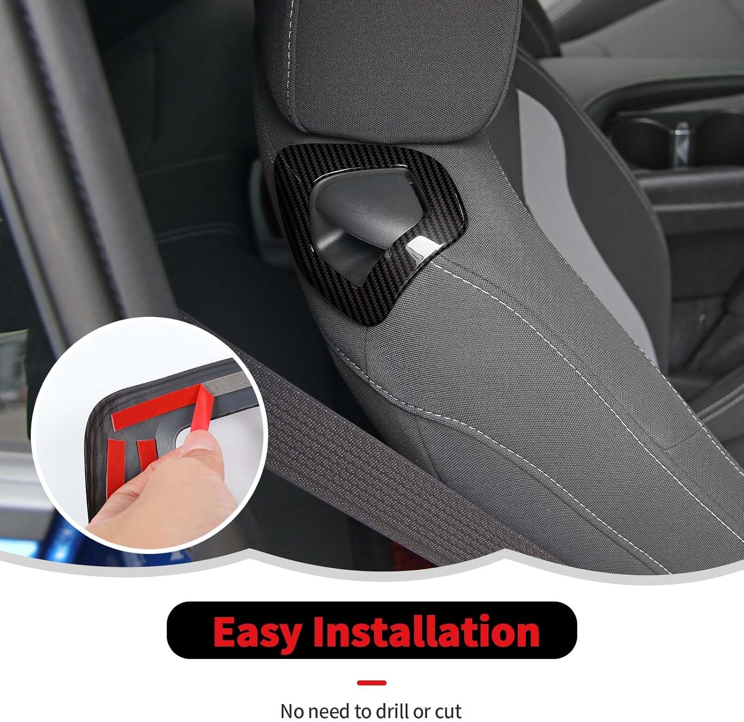 RT-TCZ Kit de moldura interior de fibra de carbono, accesorios de decoración de consola central para Chevrolet Camaro 2017 2018 2019 2020 2021 2022