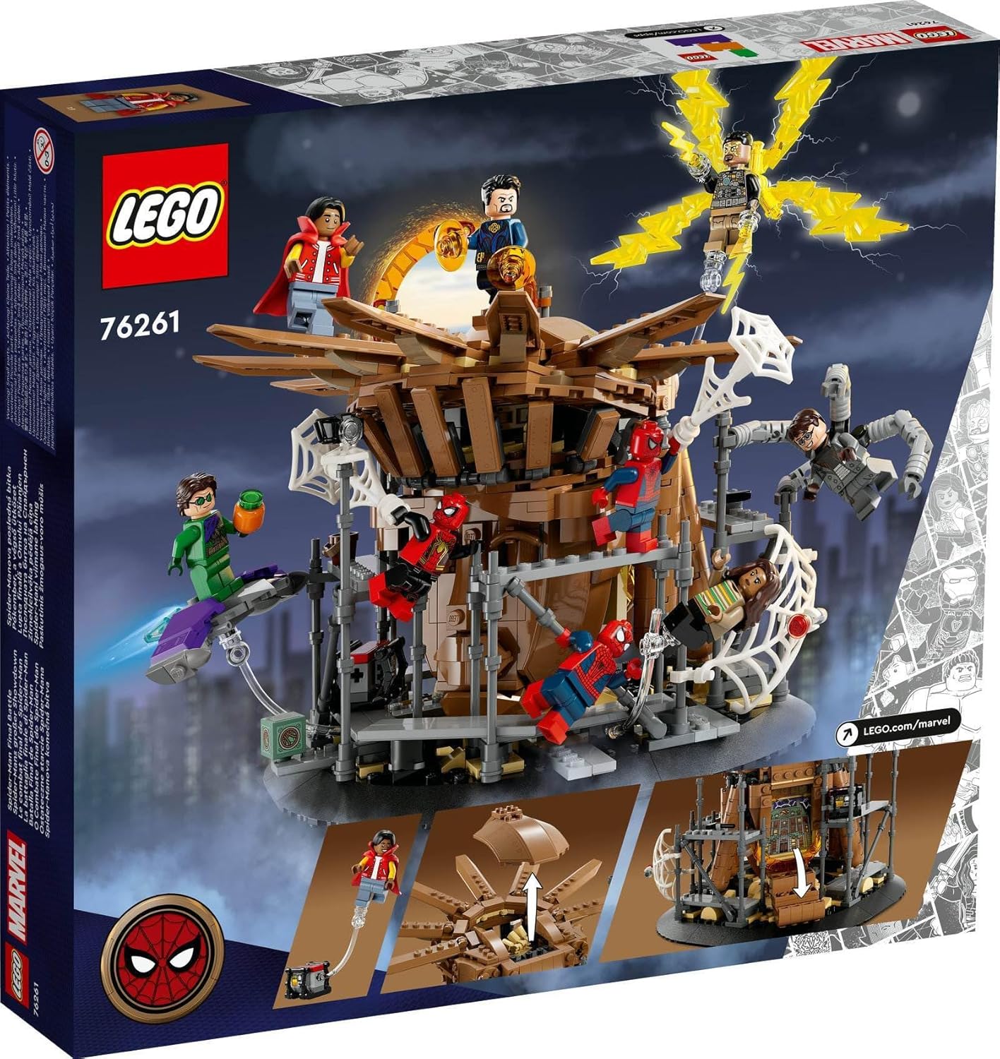 Lego Set of 2 76261 Spider-Mans Large Showdown & 30443 Spider-Mans Bridge Duel