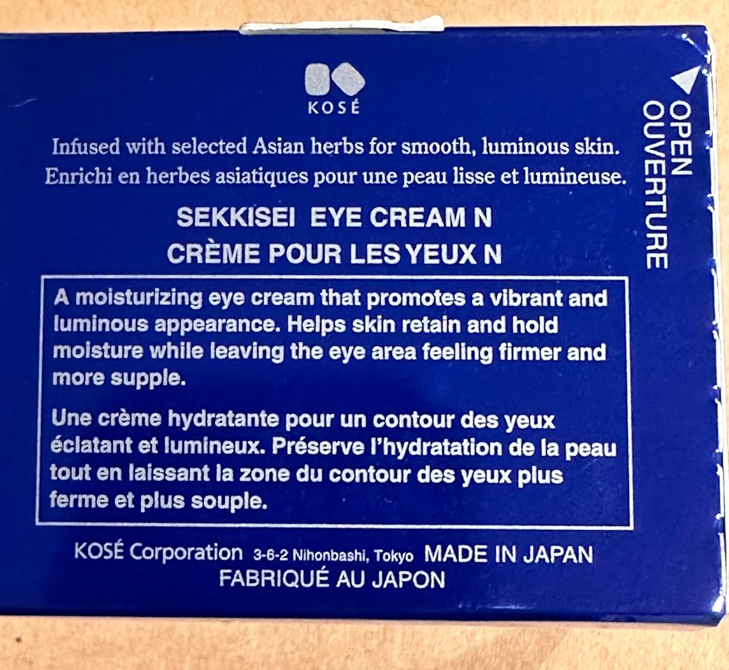 SEKKISEI Crema para ojos, ceramida y crema hidratante potenciadora de colágeno, 0.07 onzas