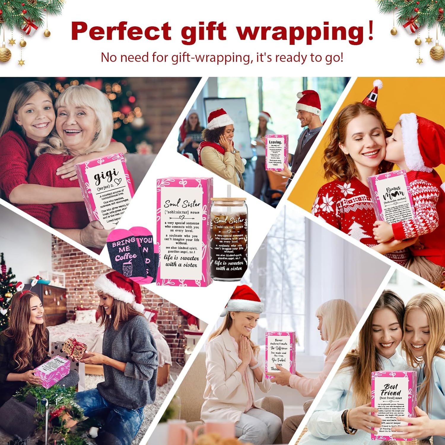 Hweijm Regalos para hermanas del alma, regalos de cumpleaños para mejores amigas, regalos de amistad, regalos de amistad para mejores amigas, regalo
