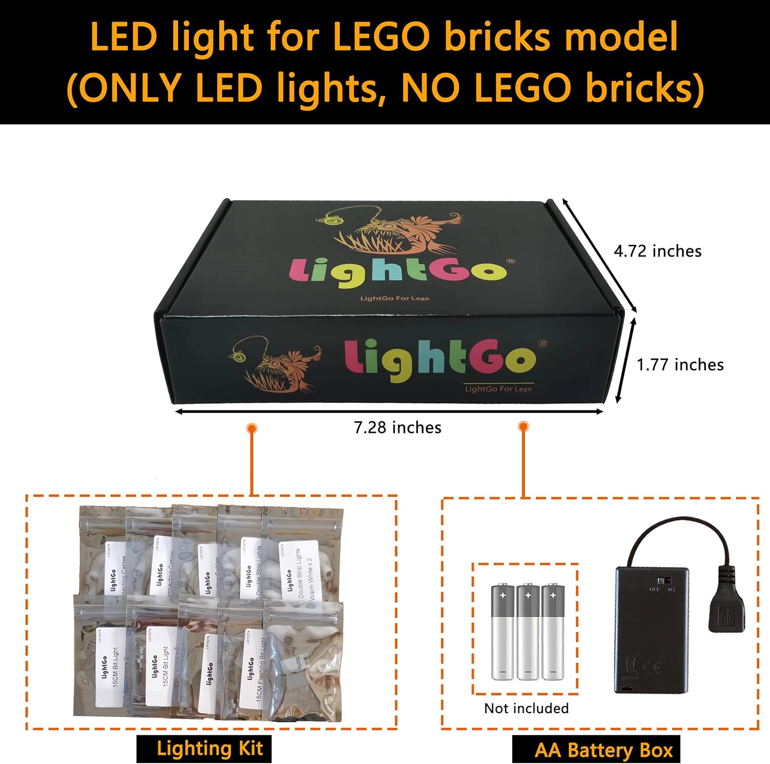 Kit de iluminación LED diseñado para casco de Star Wars Clone Commander Cody compatible con Lego 75350, no incluye modelo