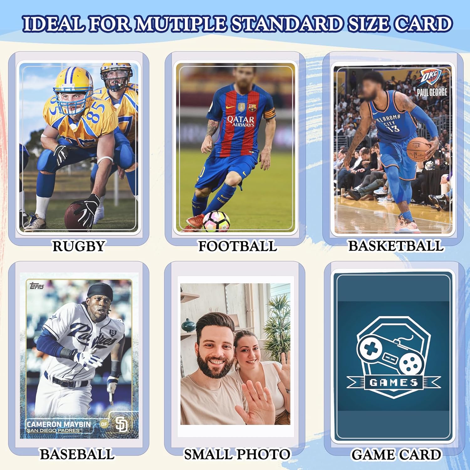 TopLoaders – 200 fundas para tarjetas y 400 fundas transparentes y suaves para tarjetas intercambiables, fundas protectoras para tarjetas Stardard,