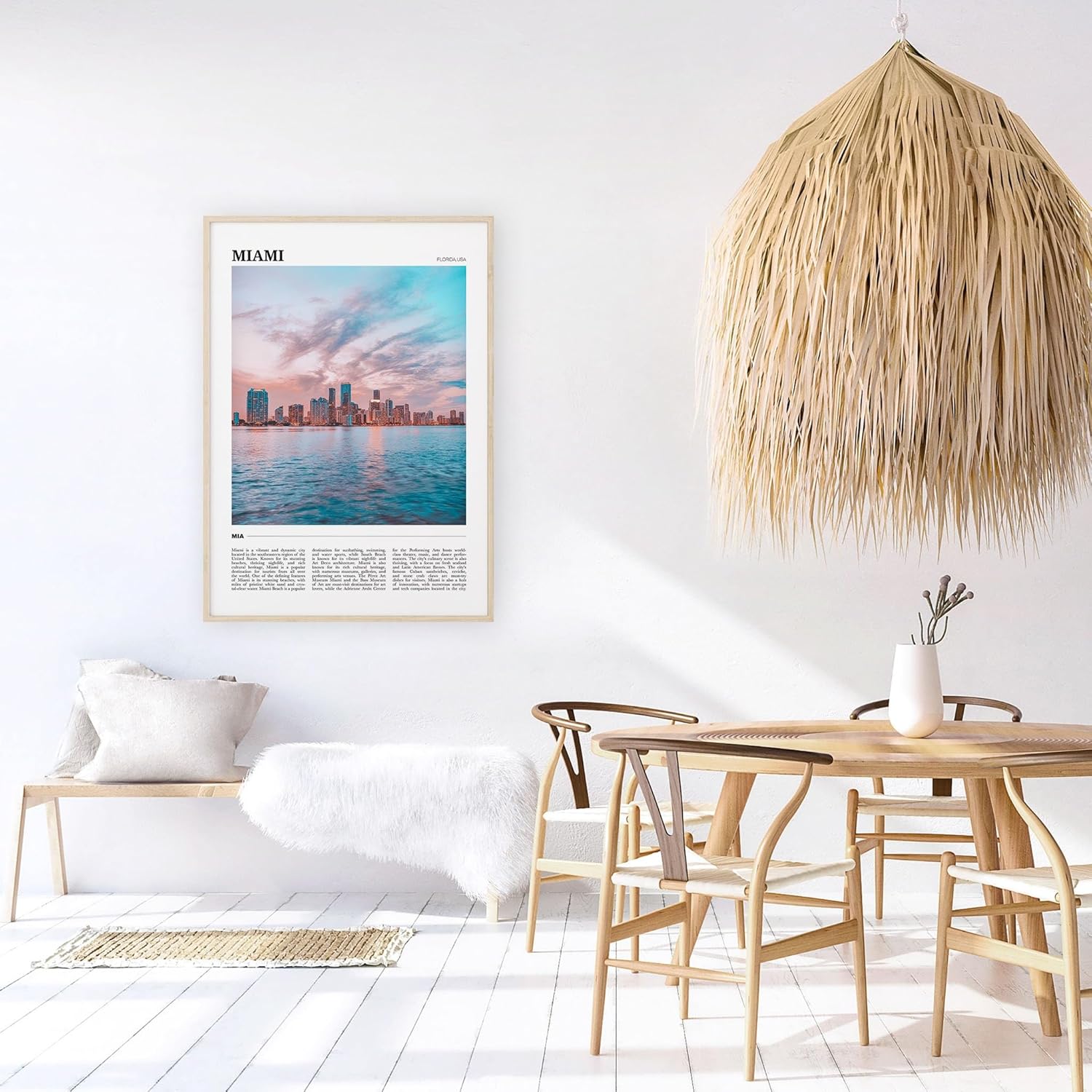 Miami Travel Poster 3, Miami Wall Art, Miami Poster Print, Miami Photo, Miami Decor, Florida, USA