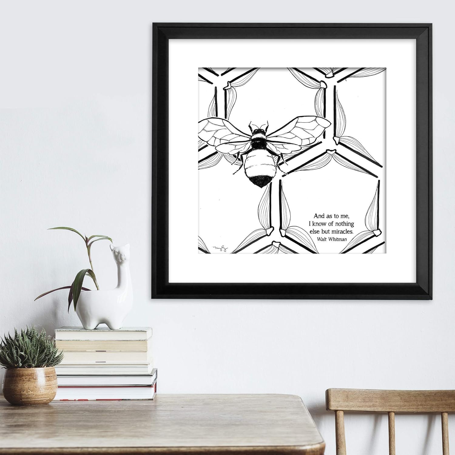 Literary Book Quote Poster Set Featuring Margaret Atwood, Edgar Allan Poe, J. K. Rowling, and More. Fine Art Paper, Laminated or Framed. Multiple