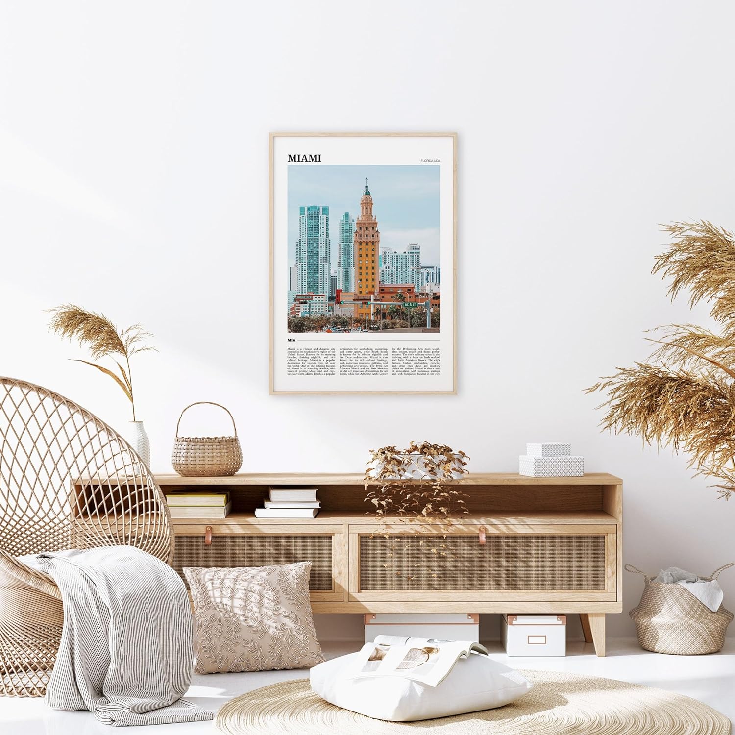 Miami Travel Poster 2, Miami Wall Art, Miami Poster Print, Miami Photo, Miami Decor, Florida, USA