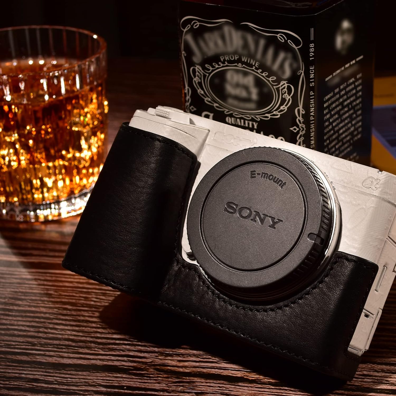MUZIRI KINOKOO Sony ZV-E1 – Funda de piel auténtica para cámara Sony ZV-E1ZVE1, funda protectora con apertura inferior, color negro
