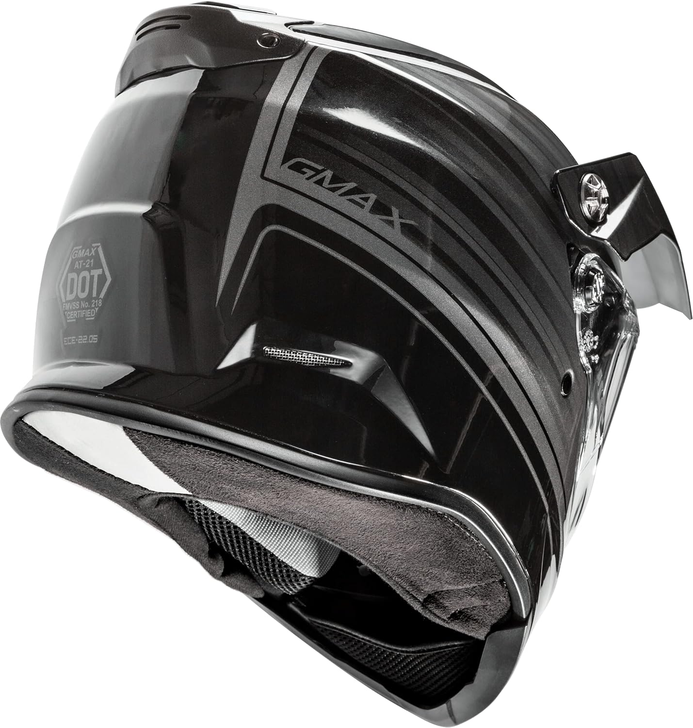 Gmax AT-21 Adventure Raley Casco Rojo Blanco