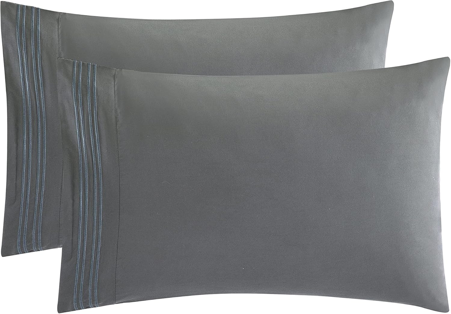 Juego de 2 fundas de almohada hipoalergénicas tamaño King, 20 x 40 pulgadas, fundas de almohada suaves, fundas de almohada de hotel, microfibra