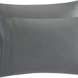Juego de 2 fundas de almohada hipoalergénicas tamaño King, 20 x 40 pulgadas, fundas de almohada suaves, fundas de almohada de hotel, microfibra Juego de 2 fundas de almohada hipoalergénicas tamaño King, 20 x 40 pulgadas, fundas de almohada suaves, fundas de almohada de hotel, microfibra