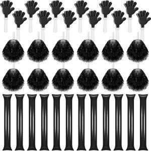 Sosation 36 pompones de animadora y palitos de trueno para eventos deportivos, juegos de fútbol, escuela, baile, equipo, artículos de espíritu, Sosation 36 pompones de animadora y palitos de trueno para eventos deportivos, juegos de fútbol, escuela, baile, equipo, artículos de espíritu,
