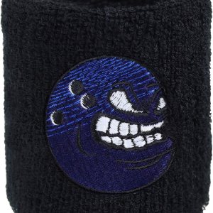 Banda para sudar al aire libre para muñeca, bordada, absorbente de sudor, banda de brazo negra de tela de rizo para deporte Banda para sudar al aire libre para muñeca, bordada, absorbente de sudor, banda de brazo negra de tela de rizo para deporte