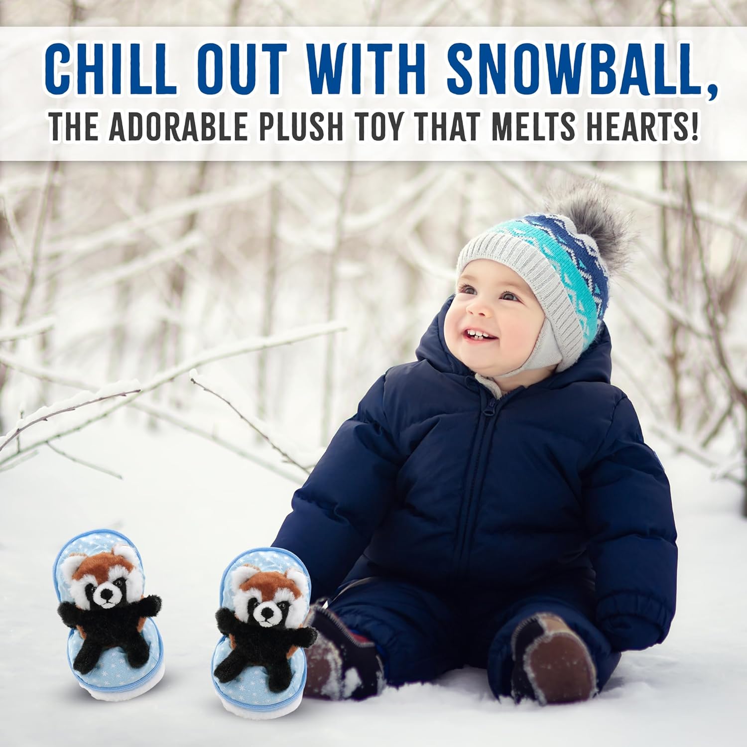Snowball – Animal de peluche sorpresa con cremallera  Juguete de peluche lindo y suave de 6 pulgadas  perfecto para amigos y familiares de todas las