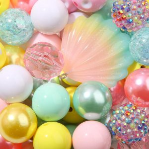 Cuentas de trozos de 0.787 in (rosa*amarillo*verde*concha) Cuentas de trozos de 0.787 in (rosa*amarillo*verde*concha)