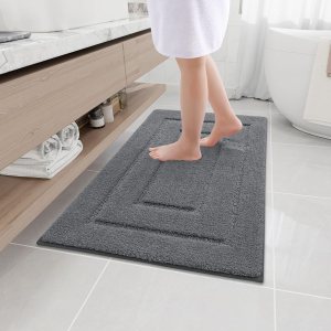 Buganda Tapetes de baño, de 36 x 24 pulgadas, de microfibra suave y absorbente, antideslizantes, peludos, lavables a máquina, para el suelo del Buganda Tapetes de baño, de 36 x 24 pulgadas, de microfibra suave y absorbente, antideslizantes, peludos, lavables a máquina, para el suelo del