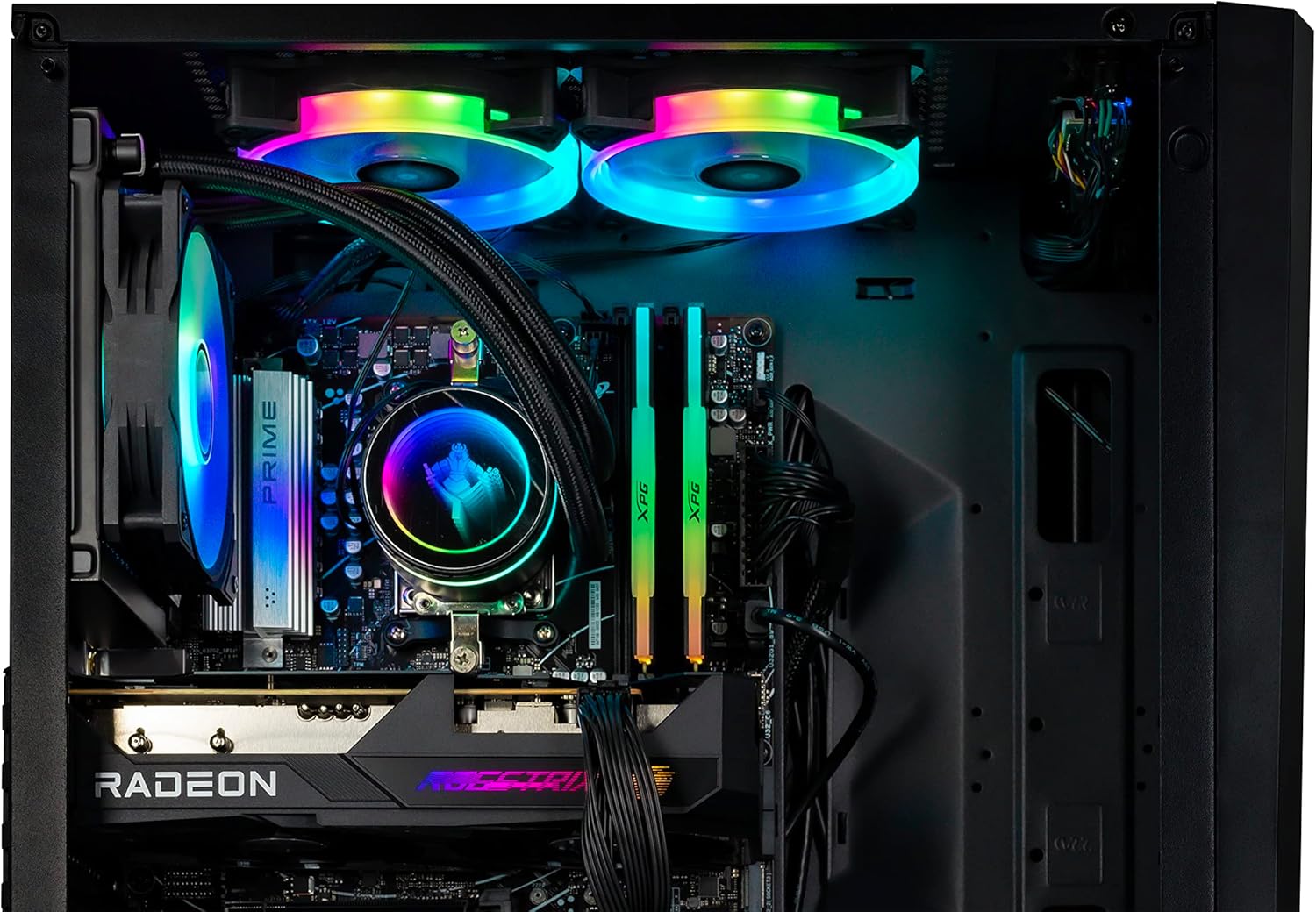 YEYIAN Computadora para juegos Kunai – CPU Ryzen 5 7600, AMD RX 6650 XT Gaming PC de escritorio, 1TB NVMe SSD, 16GB DDR5 5600MHz RAM, refrigeración