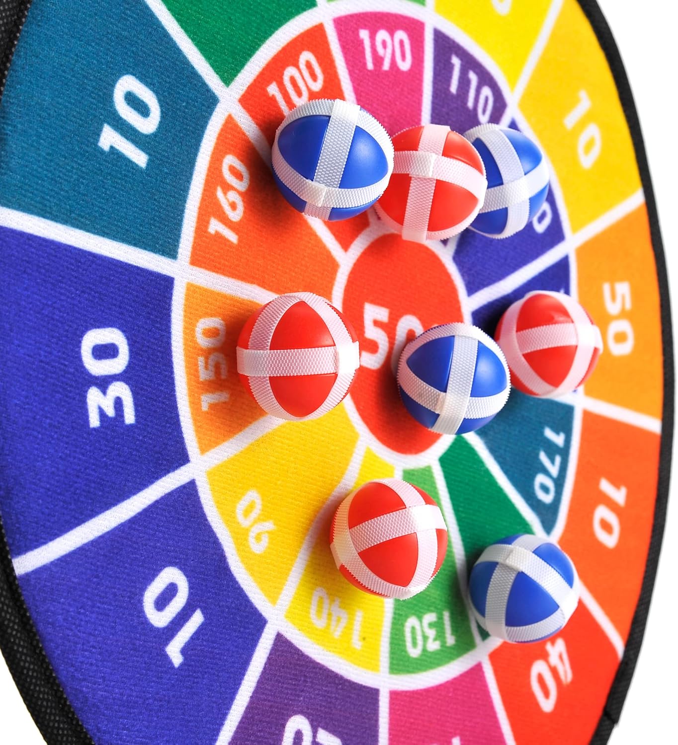 PowerTRC Juego de mesa de dardos para niños con 12 bolas adhesivas  Actividad de juego al aire libre e interior  Ideal para regalos de cumpleaños