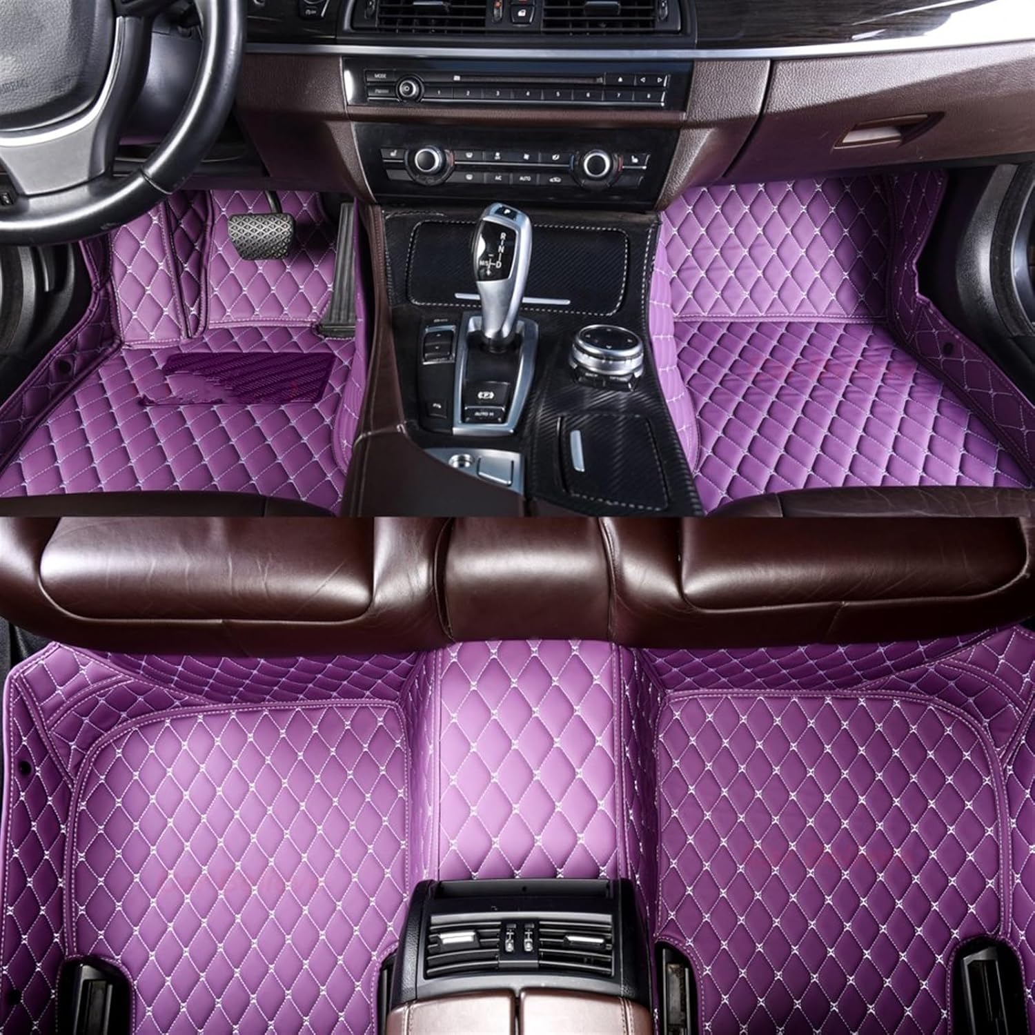 car mats Compatible with Nissan for March 2010 2011 2012 2013 2014 2015 2016 2017 2018 Car Floor Mats Carpet Foot Mat Anti-Skid Liner Foot Pads Set