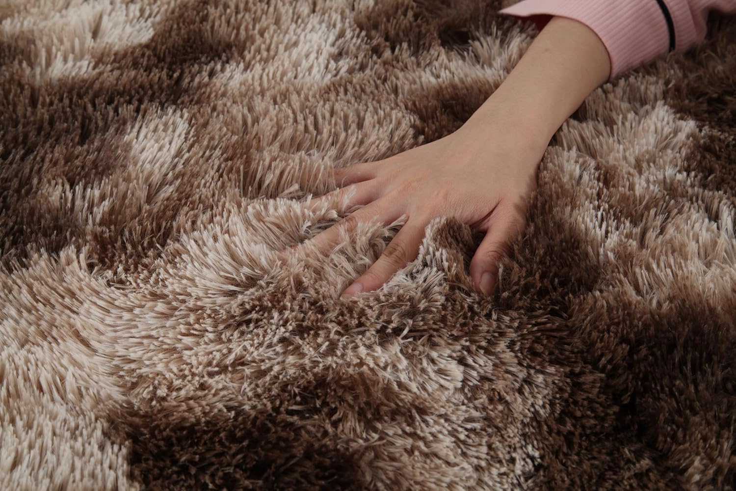 Alfombra peluda gruesa de 3 x 5 pies, alfombras de felpa para sala de estar, dormitorio, cuarto de bebé, sala de juegos, dormitorio, café