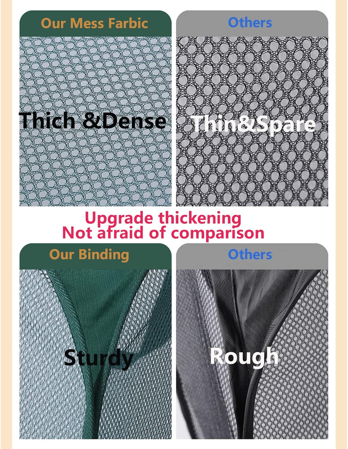 Práctica cesta desplegable de malla para lavandería, almacenamiento de ropa duradera, portátil, plegable, con bolsillo lateral para dormitorio, baño