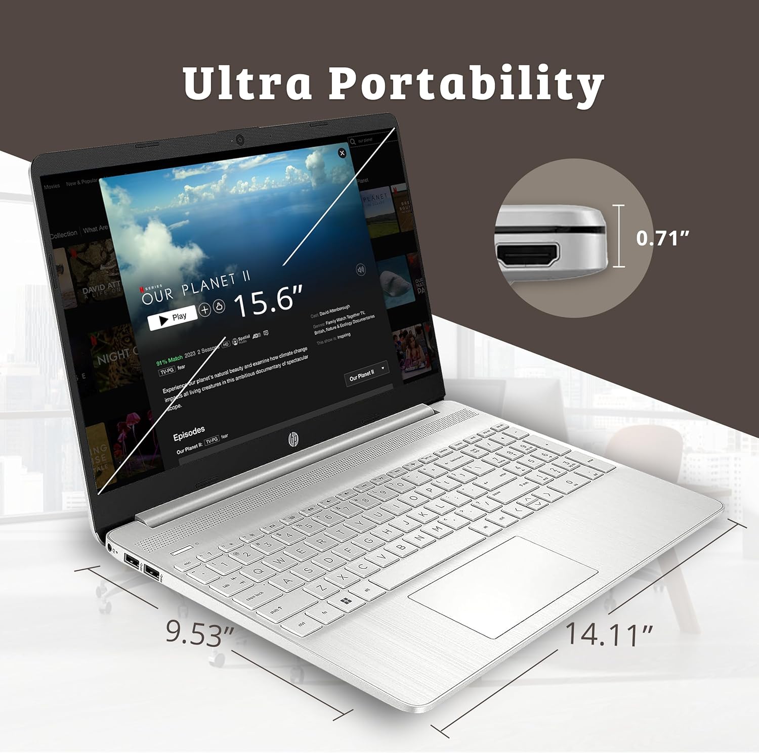 HP Portátil FHD de 15.6 pulgadas, Intel Core i5-1135G7, 16 GB de RAM, SSD PCIe de 512 GB, gráficos Intel Iris Xe, Wi-Fi 5, cámara HD Ture Vision,