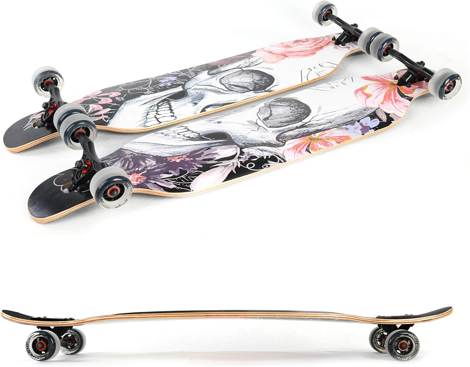 Longborads completos de 42 pulgadas con caída a través de la cubierta cóncava de crucero profesional Longboards