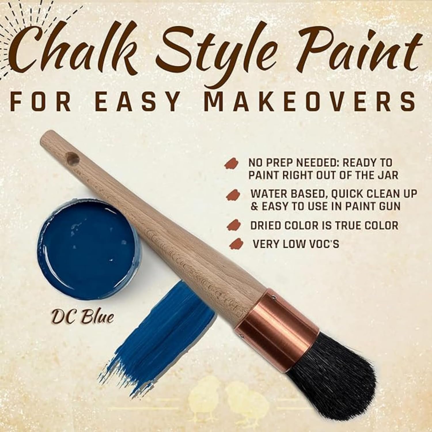 Pintura a la tiza para muebles, pintura para manualidades, pintura de gabinete, pintura para madera y pintura de muebles, pintura en aerosol, lista