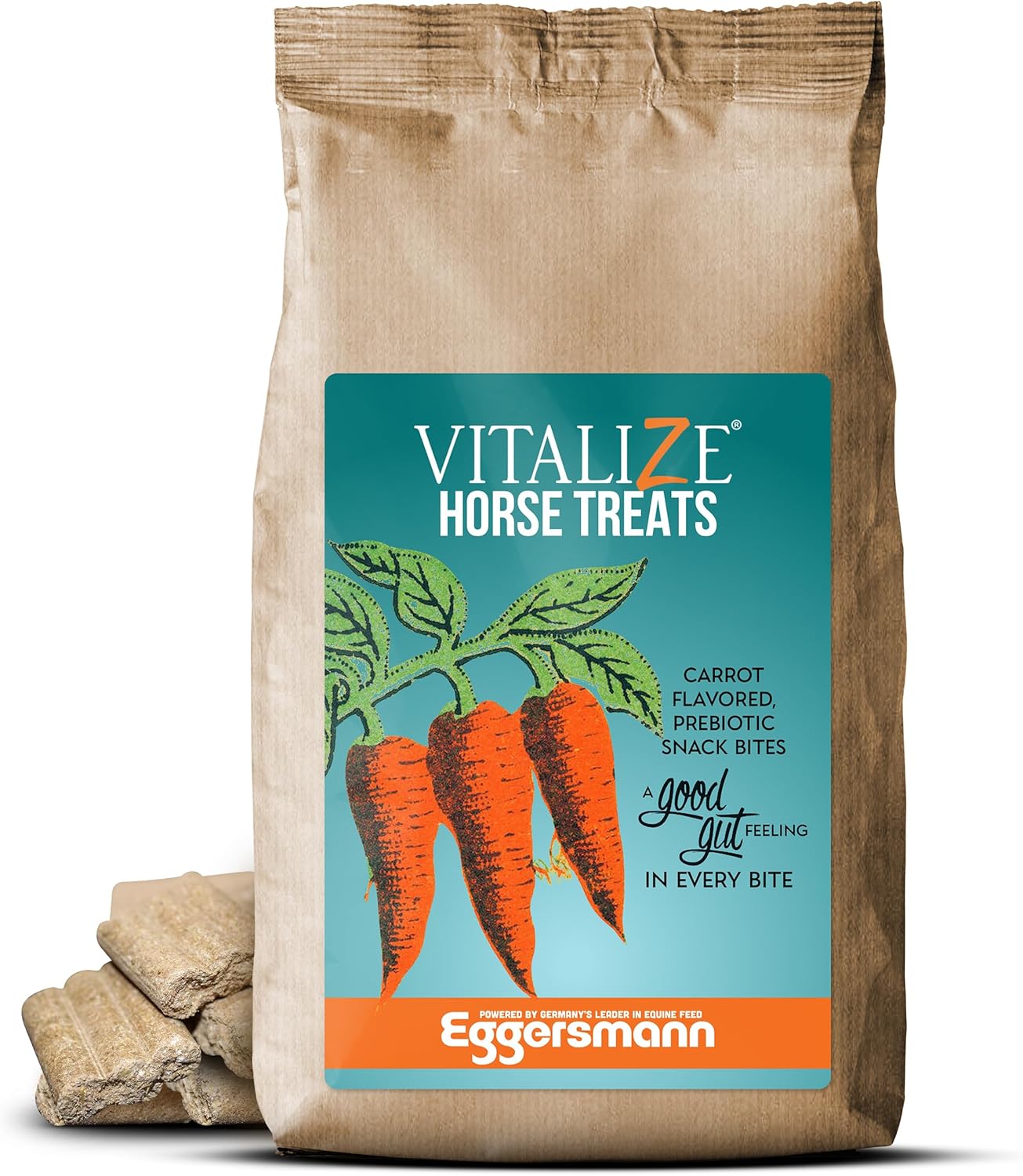 Vitalize – Golosinas para caballos con bajo contenido de azúcar, golosinas para caballos con sabor a zanahoria, golosinas saludables para caballos –