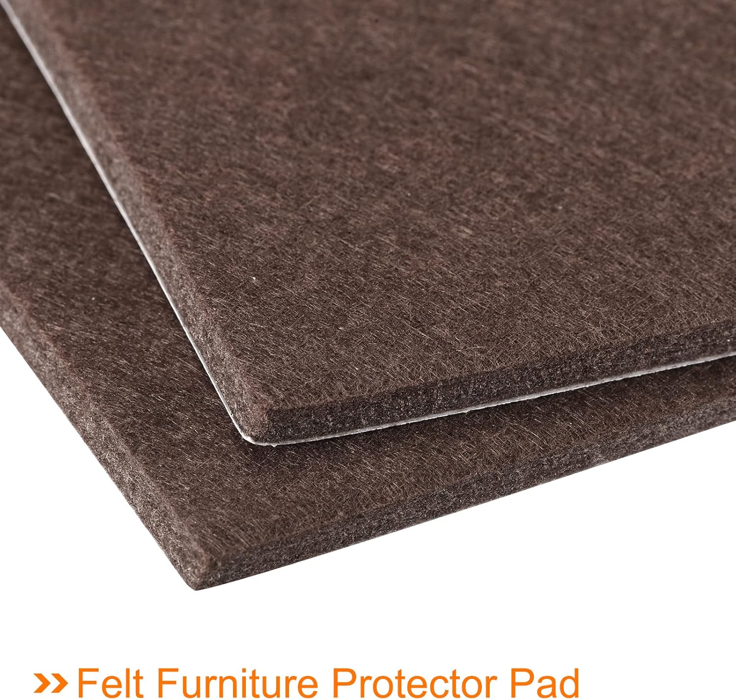 uxcell Almohadillas de fieltro para muebles, 1.5 x 1.5 pulgadas, autoadhesivas, cortables, antiarañazos, protectores de suelo cuadrados para patas