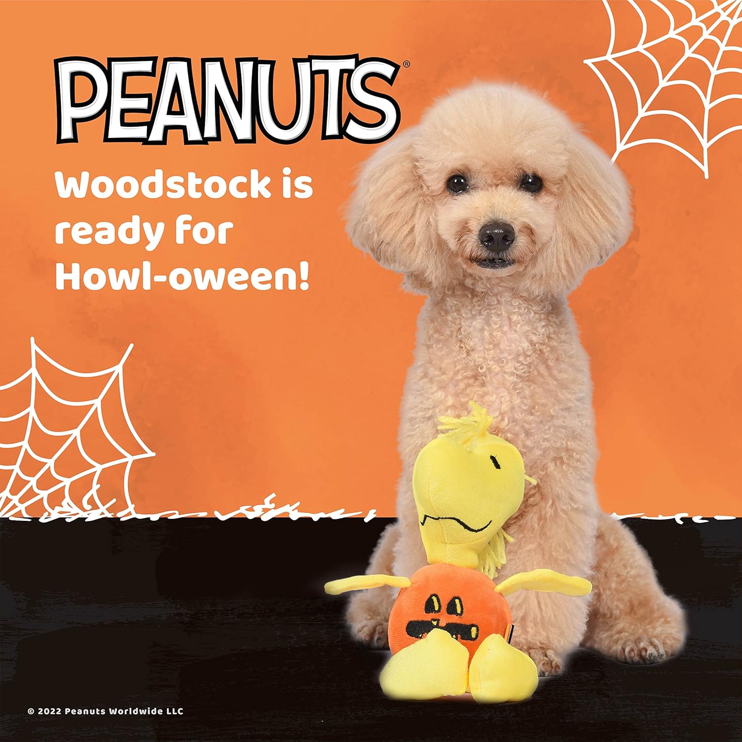 Woodstock – Juguete chirriante de calabaza para mascotas, juguete chirriante de Woodstock para mascotas, juguete chirriante para mascotas, juguetes